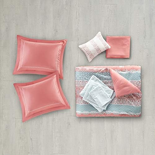 Intelligent Design Coral Comforter Set 7 Piece