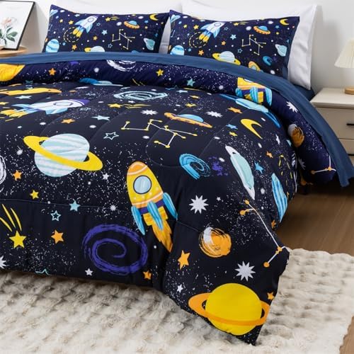Aimuan Rocket Comforter Twin Set for Kids