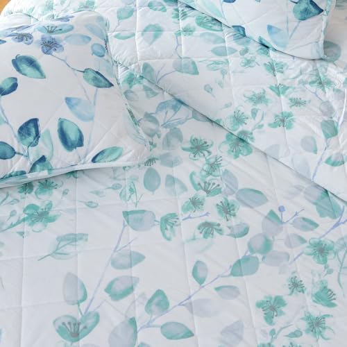 Great Bay Home Floral King Quilt Set with Shams