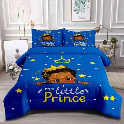 GRAT TIOC Black Boy Comforter Set Twin Size