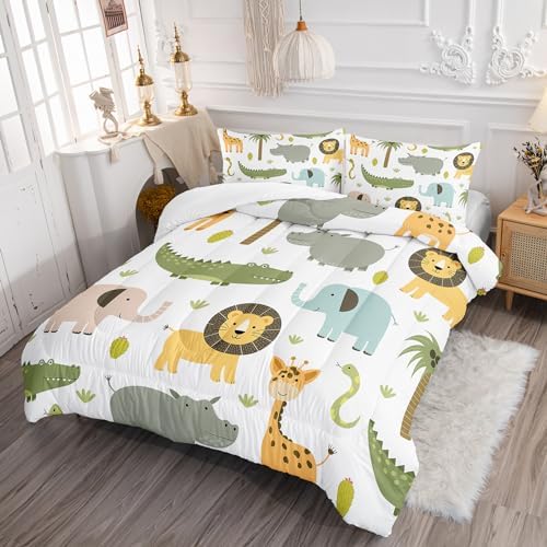 Axolotl Animals Comforter Set 3Pcs Kids