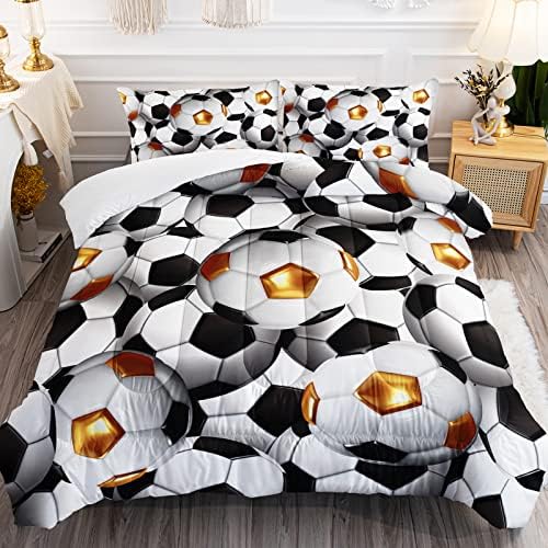 BailiPromise Soccer Comforter Set for Kids