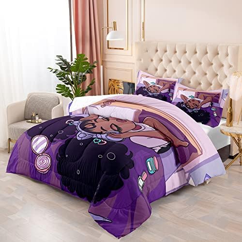African American Black Girl Comforter Set Twin Size 1