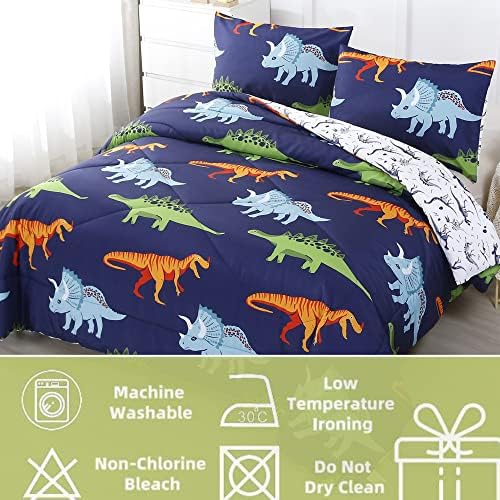 RYNGHIPY Dinosaur Comforter Set for Kids