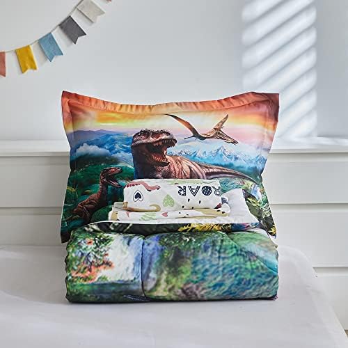 ADASMILE A S Dinosaur Comforter Set Twin for Kids 1