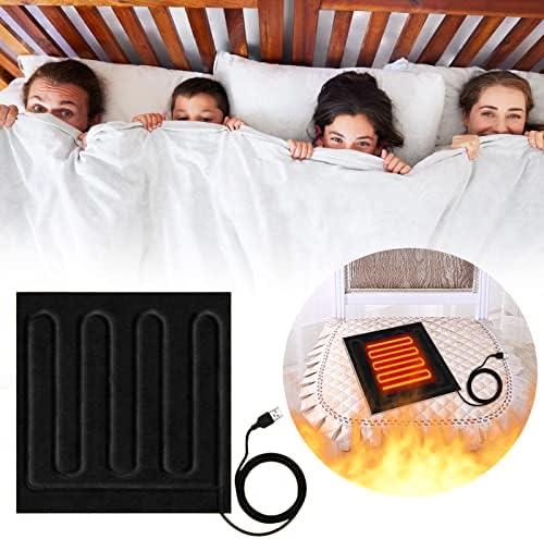 Electric Heated Blanket Throw Cordless Rechargeable