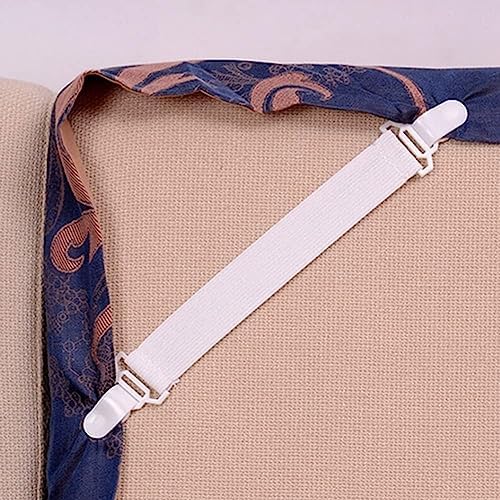 Jowxsx Bed Sheet Straps White for Twin Queen King