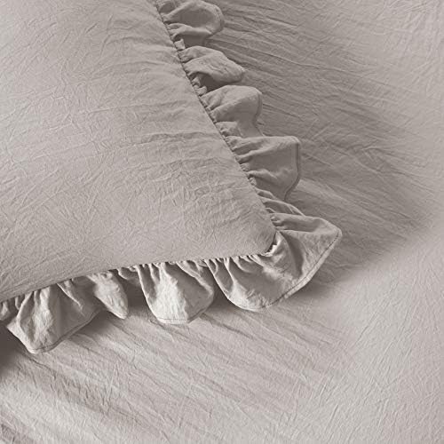 Lush Decor Ruffle Skirt Bedspread Set - 3-Piece King Grey