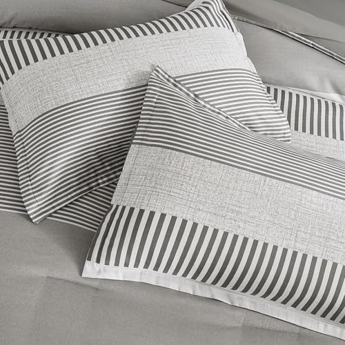 Cottolester Gray Comforter Queen Set 7 Pieces