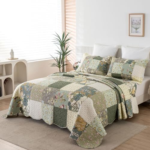 YAYIDAY Oversized King Bedspread Quilt Set 100 Cotton
