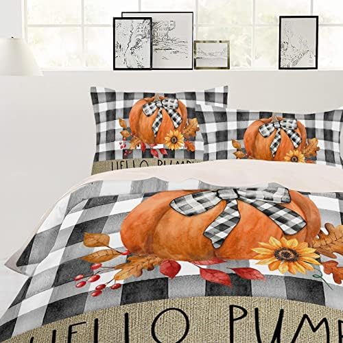 OComster California King Duvet Cover Set Thanksgiving