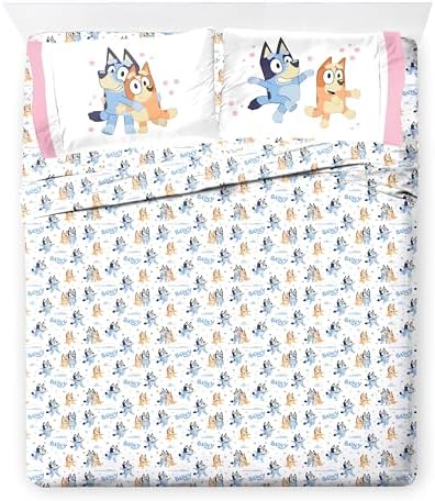 Jay Franco Bluey 7 Piece Comforter Set for Kids