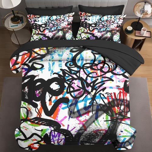 WeCozy 5 Pcs Twin Comforter Set with Pillowcase and Sham
