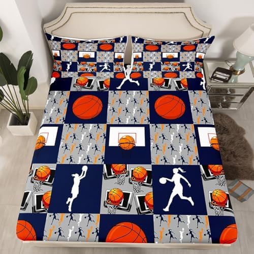Erosebridal Basketball Bed Sheet Set Full Size