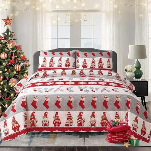 Jarson 3-Piece Christmas Quilt Set King Size