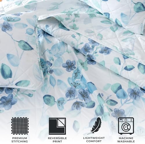 Great Bay Home Floral King Quilt Set with Shams