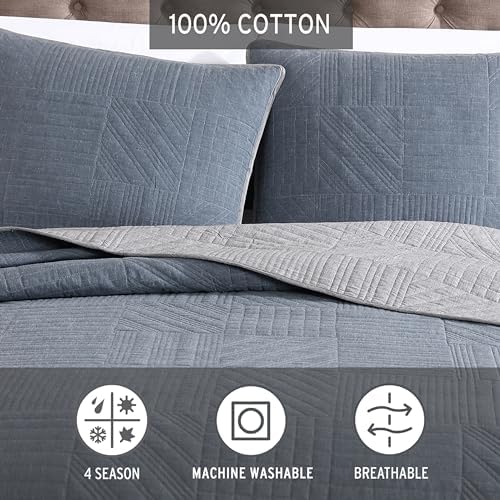 Eddie Bauer Twin Quilt Set - Reversible with Matching Sham