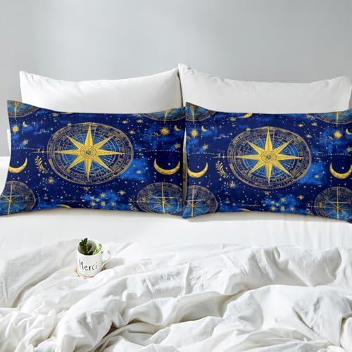 Sun and Moon Sheet Set Exotic Constellation Bedding Twin