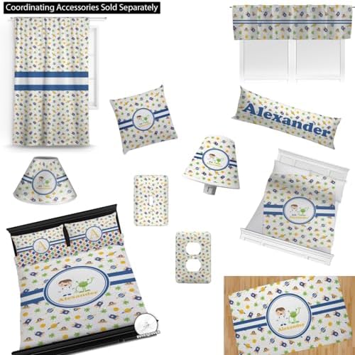 Personalized Boys Space Themed Comforter Set Twin XL 1
