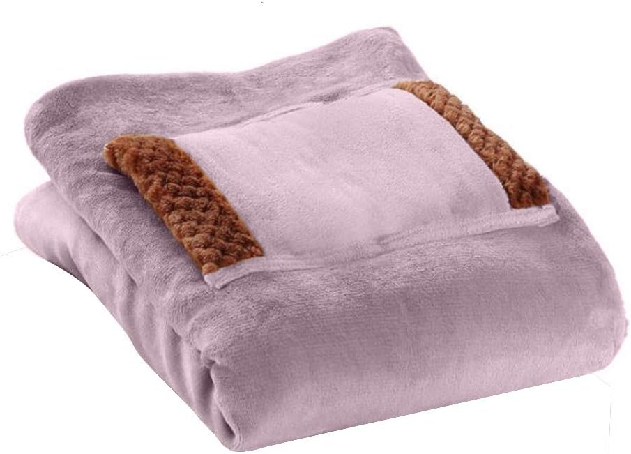 HANTURE Electric Flannel Throw Blanket with USB Heating