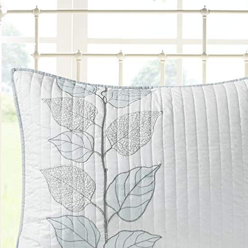 Madison Park Caelie Quilt Leaf Blue 6 Piece Set