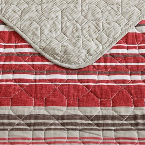 Eddie Bauer King Quilt Set - Reversible Cotton Bedding with Matching Shams