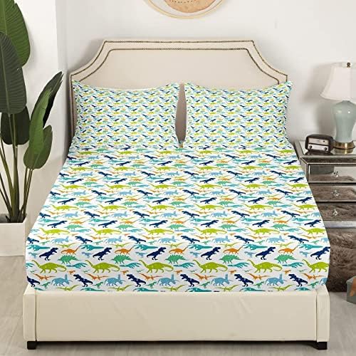 Twin XL Dinosaur Patterned Sheet Set - 3 Piece 1