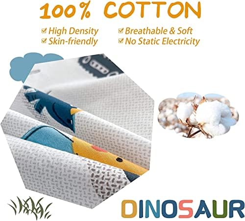 Dinosaur Kids Duvet Cover Set Full Size 100 Cotton
