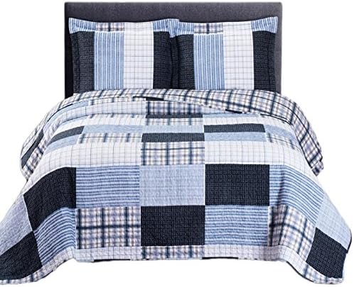 Zoe Microfiber Twin XL Quilt Set 2 Piece Reversible Coverlets