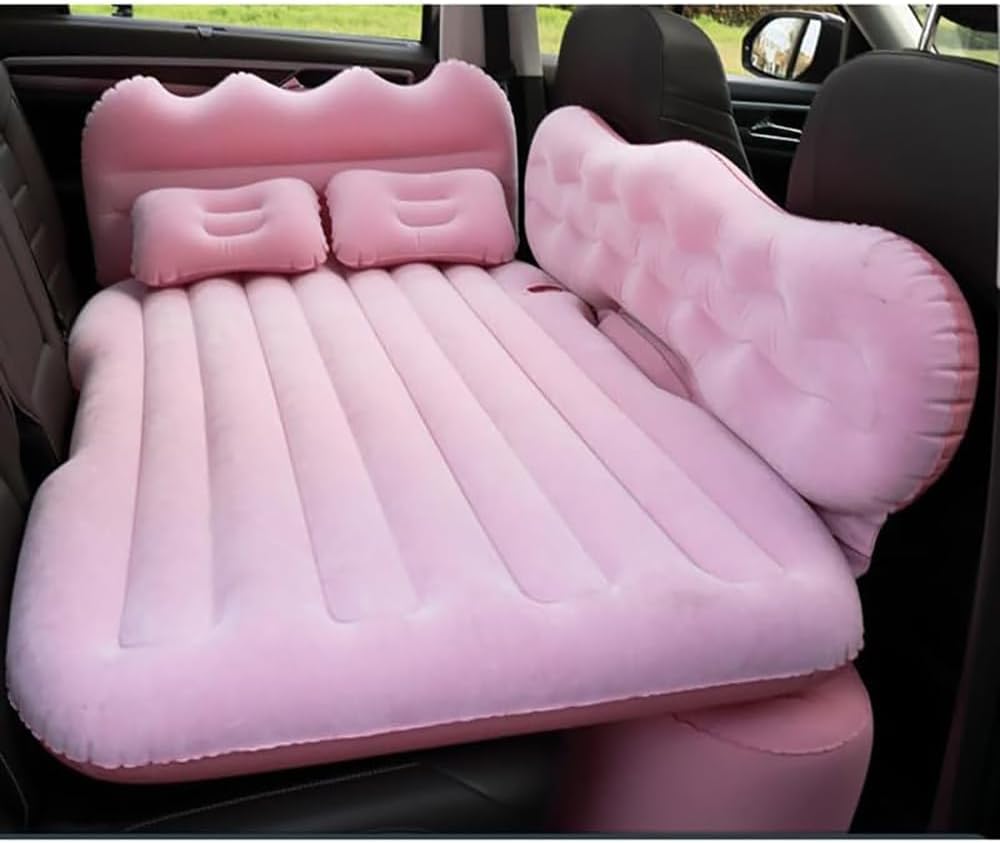 Car Inflatable Mattress for Volvo XC60 II Hybrid 2018-2023 Pink