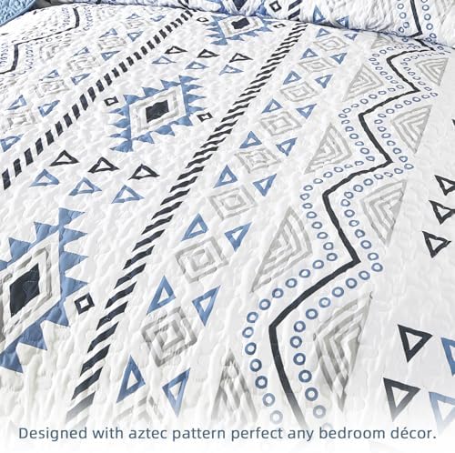 Drucon Boho Aztec Quilt Set 3 pcs King Size