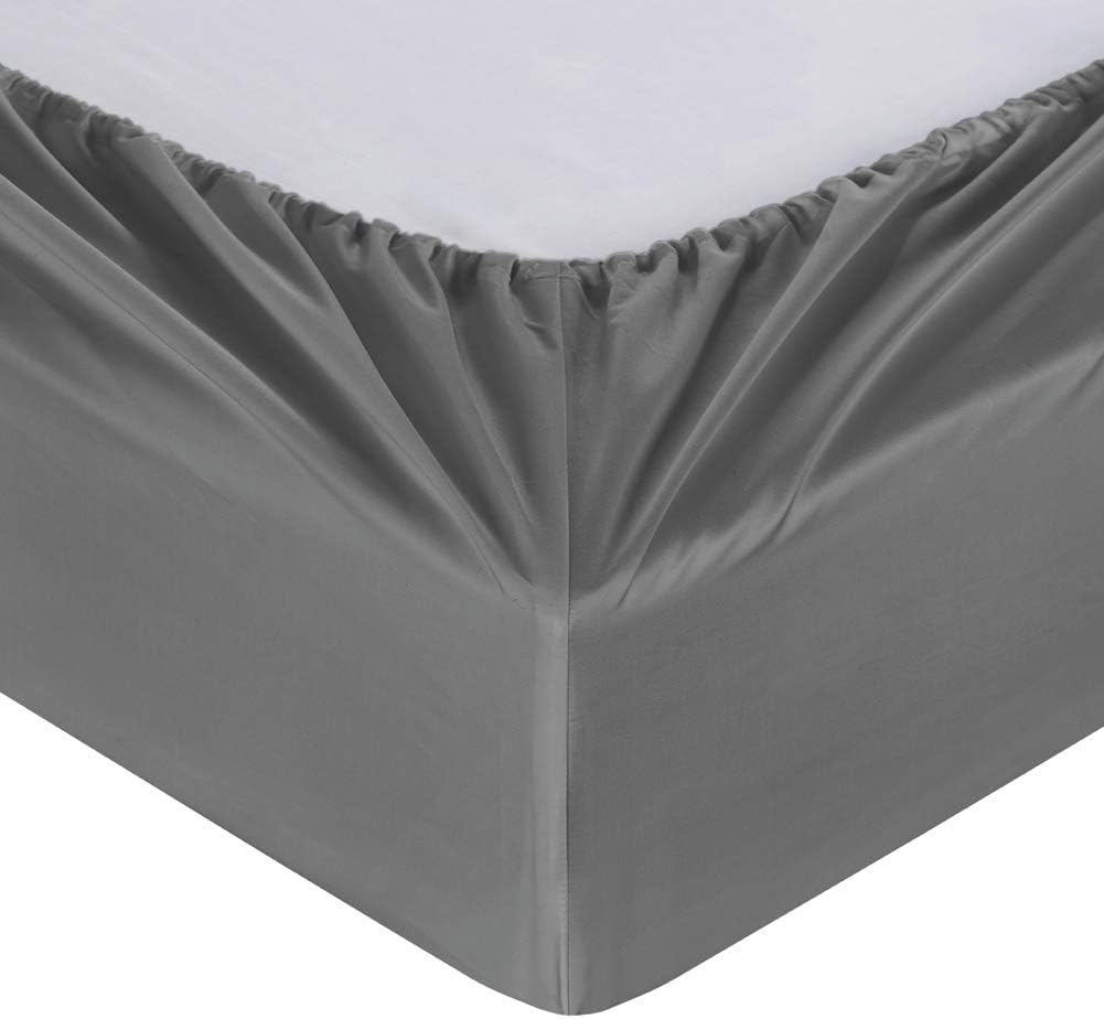 ELINEN 100 Supima Cotton Queen Sheet Set 4 pcs - Grey