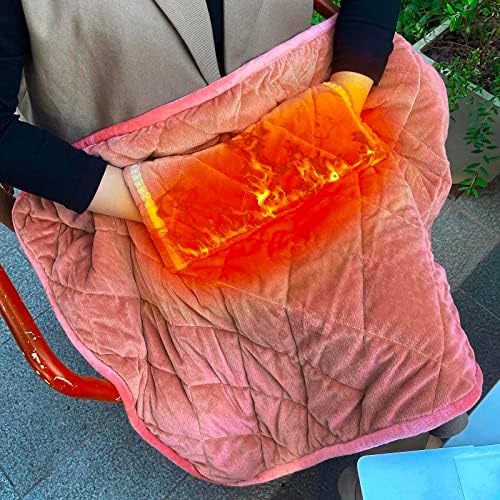 USB Heated Throw Blanket with Dual Control