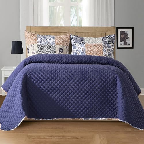 Elegant Comfort King Size Reversible Quilt Set