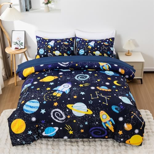 Aimuan Rocket Comforter Twin Set for Kids