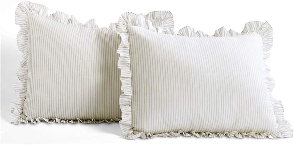Lush Decor Ticking Stripe Bedspread 3 Piece Set Queen