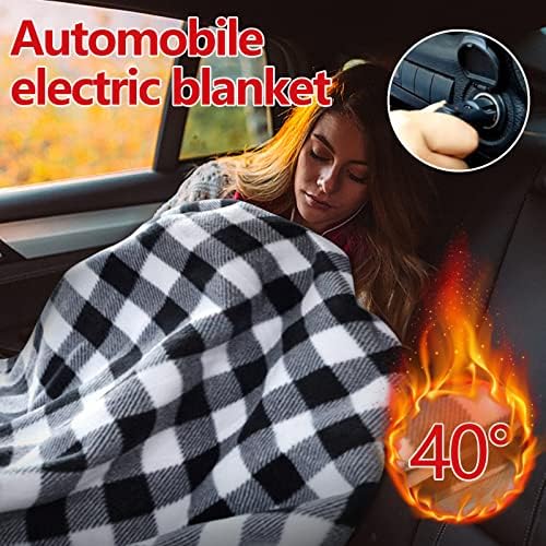 Lovskoo Soft Heated Blanket for Car and Travel