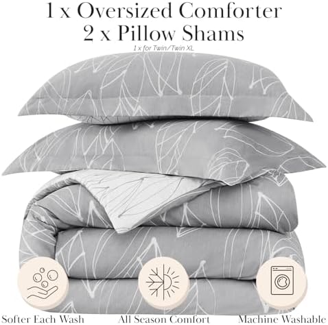 Southshore Fine Living King Down Alternative Comforter Set - Grey