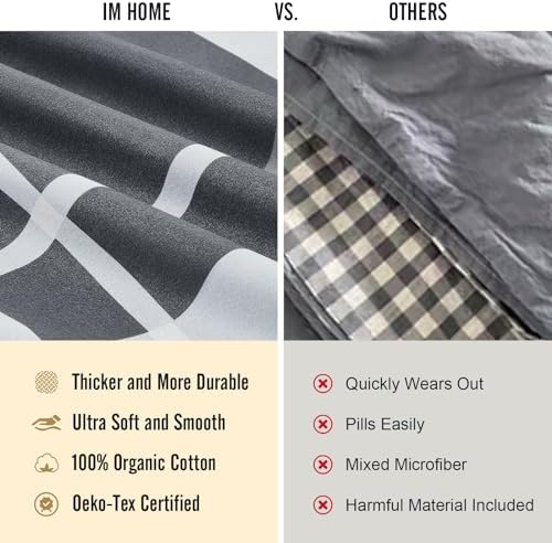 IM HOME Cal King 6 Piece Organic Cotton Sheet Set