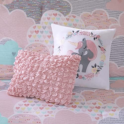Urban Habitat Kids Comforter Set Unicorn Print Cloud Pink