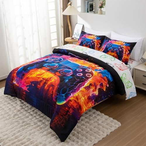 Holawakaka Twin Gaming Console Bed in a Bag Set