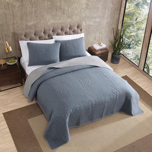 Eddie Bauer Twin Quilt Set - Reversible with Matching Sham