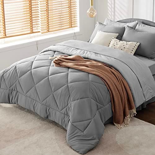 Bedsure Reversible Twin XL Comforter Set with Sheets 1