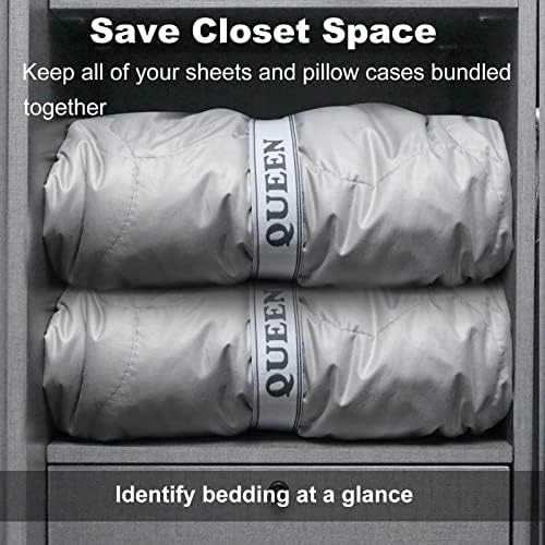 MANWU Sheet Fastener Organizer for Queen Size Beds 2pcs