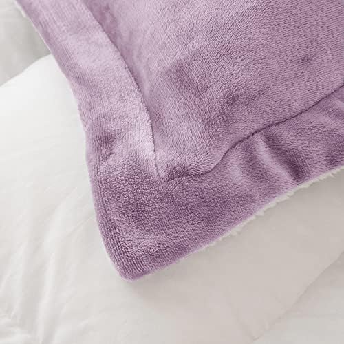 Seward Park Lavender Purple Sherpa Comforter Set Twin XL Size