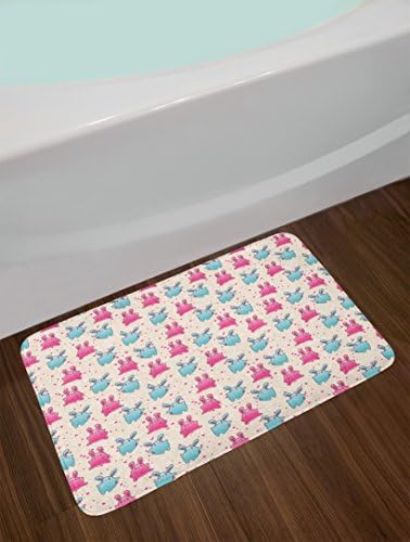 Ambesonne Kawaii Bath Mat with Doodles 302 x 20 Plush Non-Slip