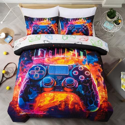 Holawakaka Twin Gaming Console Bed in a Bag Set