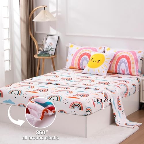 A Nice Night Cartoon Rainbow Comforter Set Twin