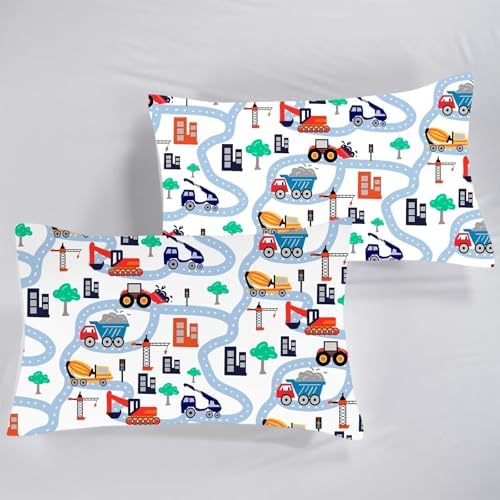 FUYEUN Cartoon Truck Comforter Set Twin