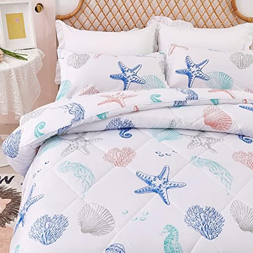 JSD Beach Theme Kids Comforter Set Twin Size